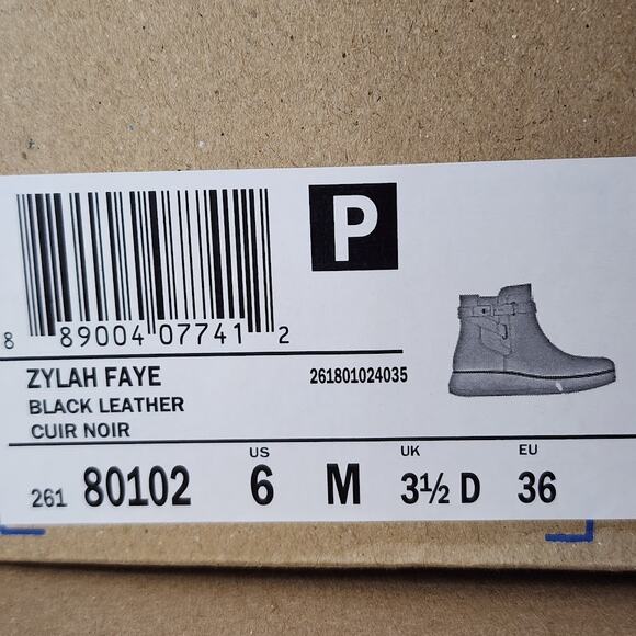 Clarks Women’s Zylah Faye Ankle Boots – Comfort Flatform Leather - Size 6 M - Picture 10 of 10